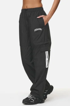 Pegador Pants|Dalga Tracksuit Zip Pants 2 In 1 Black