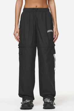 Pegador Pants|Dalga Tracksuit Zip Pants 2 In 1 Black