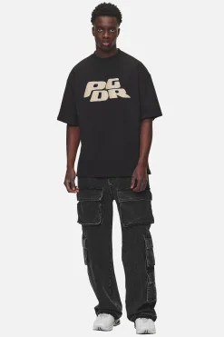 Pegador Tees|Danico Boxy Tee Washed Black