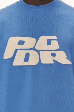 Pegador Tees|Danico Boxy Tee Washed Retro Blue