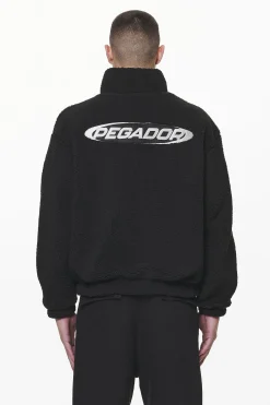 Pegador Sweaters|Defoe Teddy Halfzip Sweater Black
