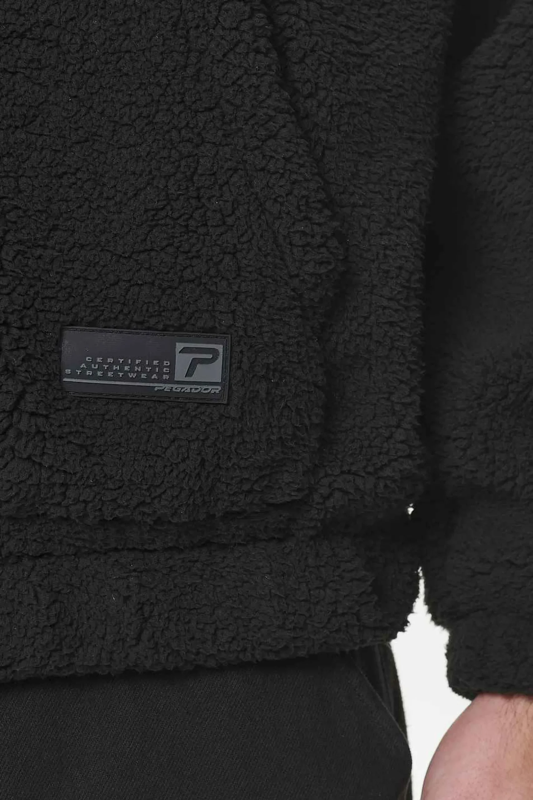 Pegador Sweaters|Defoe Teddy Halfzip Sweater Black