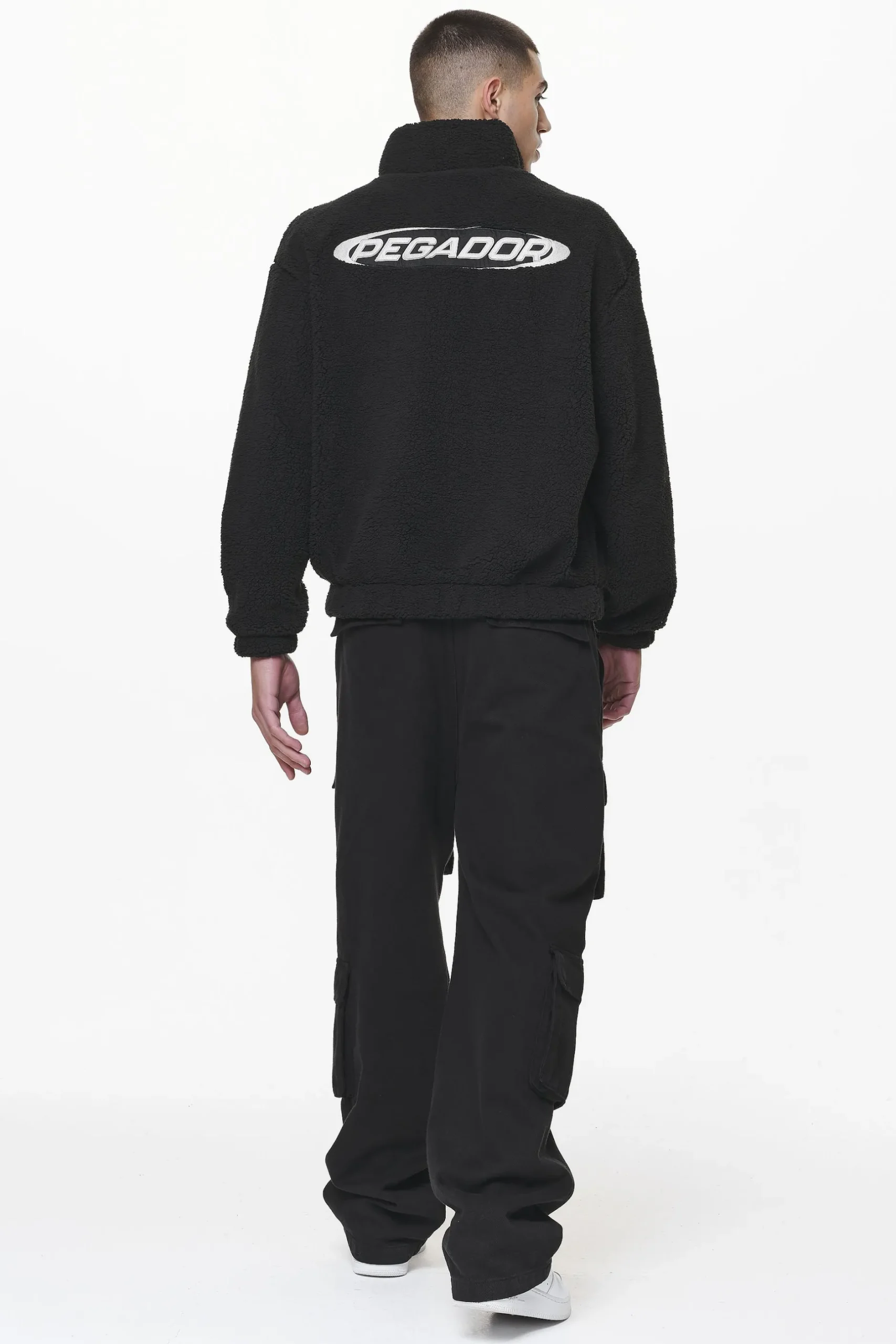 Pegador Sweaters|Defoe Teddy Halfzip Sweater Black