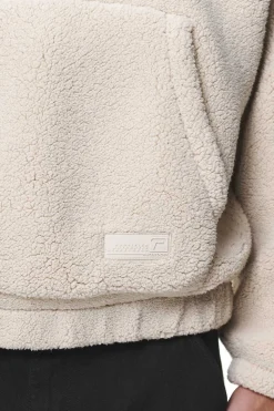 Pegador Sweaters|Defoe Teddy Halfzip Sweater Dust Cream