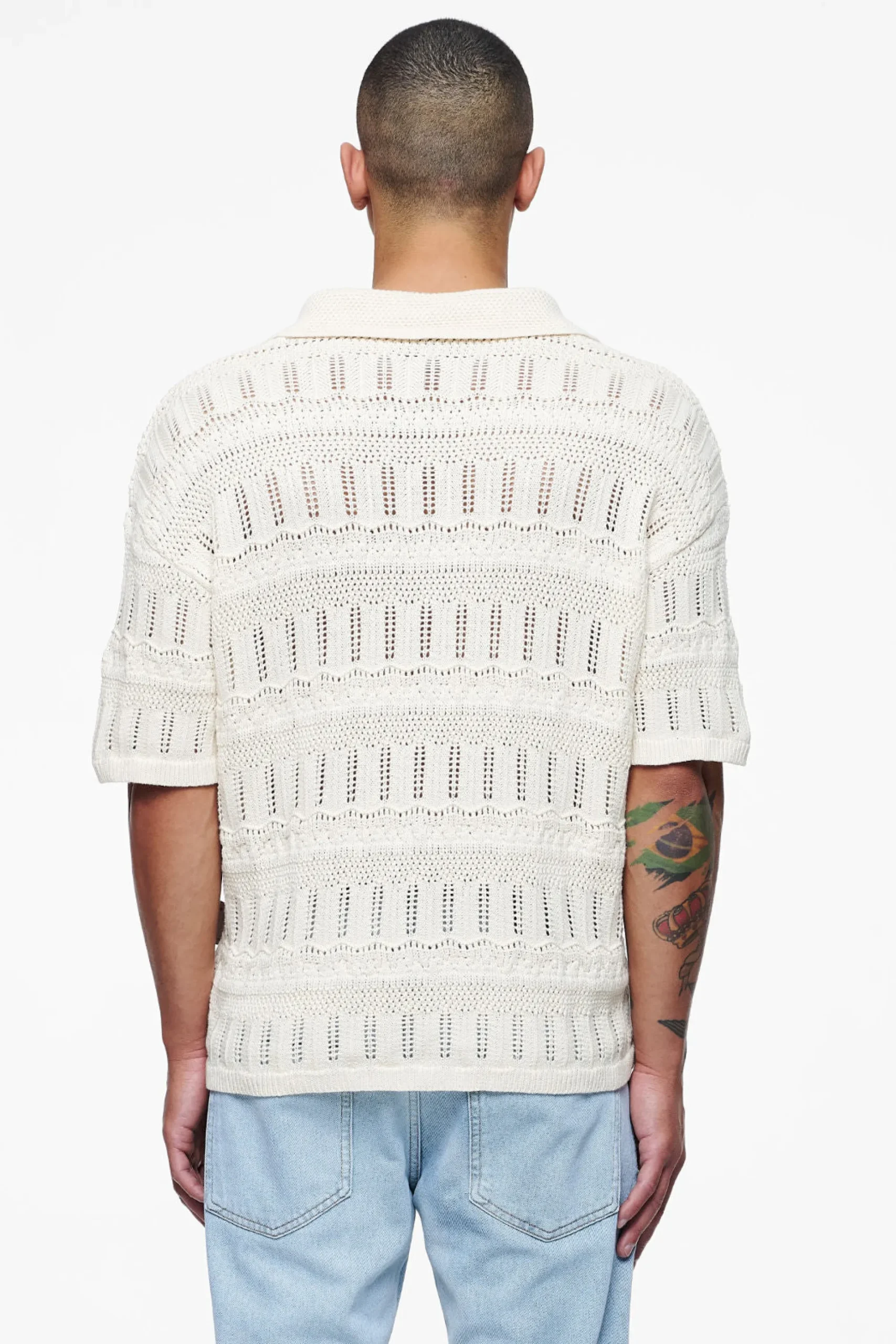 Pegador Shirts|Degraves Crochet Shirt Unbleached