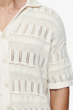 Pegador Shirts|Degraves Crochet Shirt Unbleached