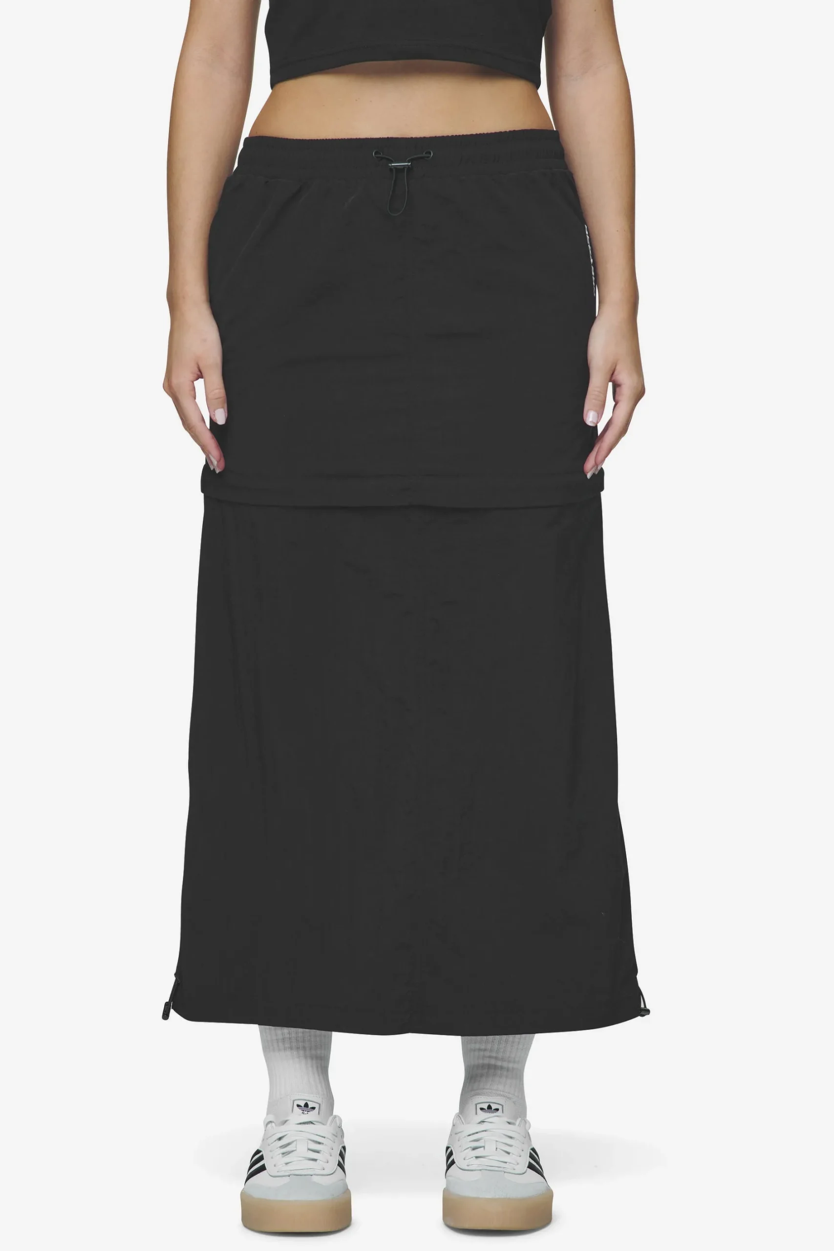 Pegador Pants|Delia 2-In-1 Parachute Skirt Black