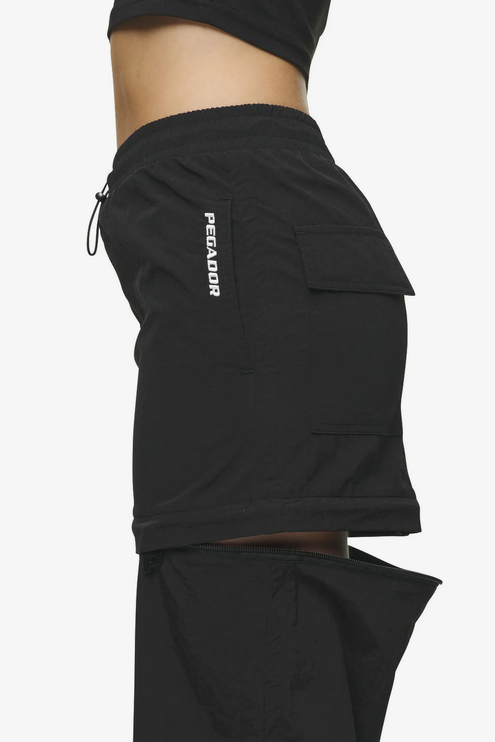Pegador Pants|Delia 2-In-1 Parachute Skirt Black