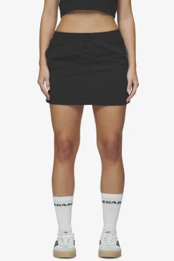 Pegador Pants|Delia 2-In-1 Parachute Skirt Black