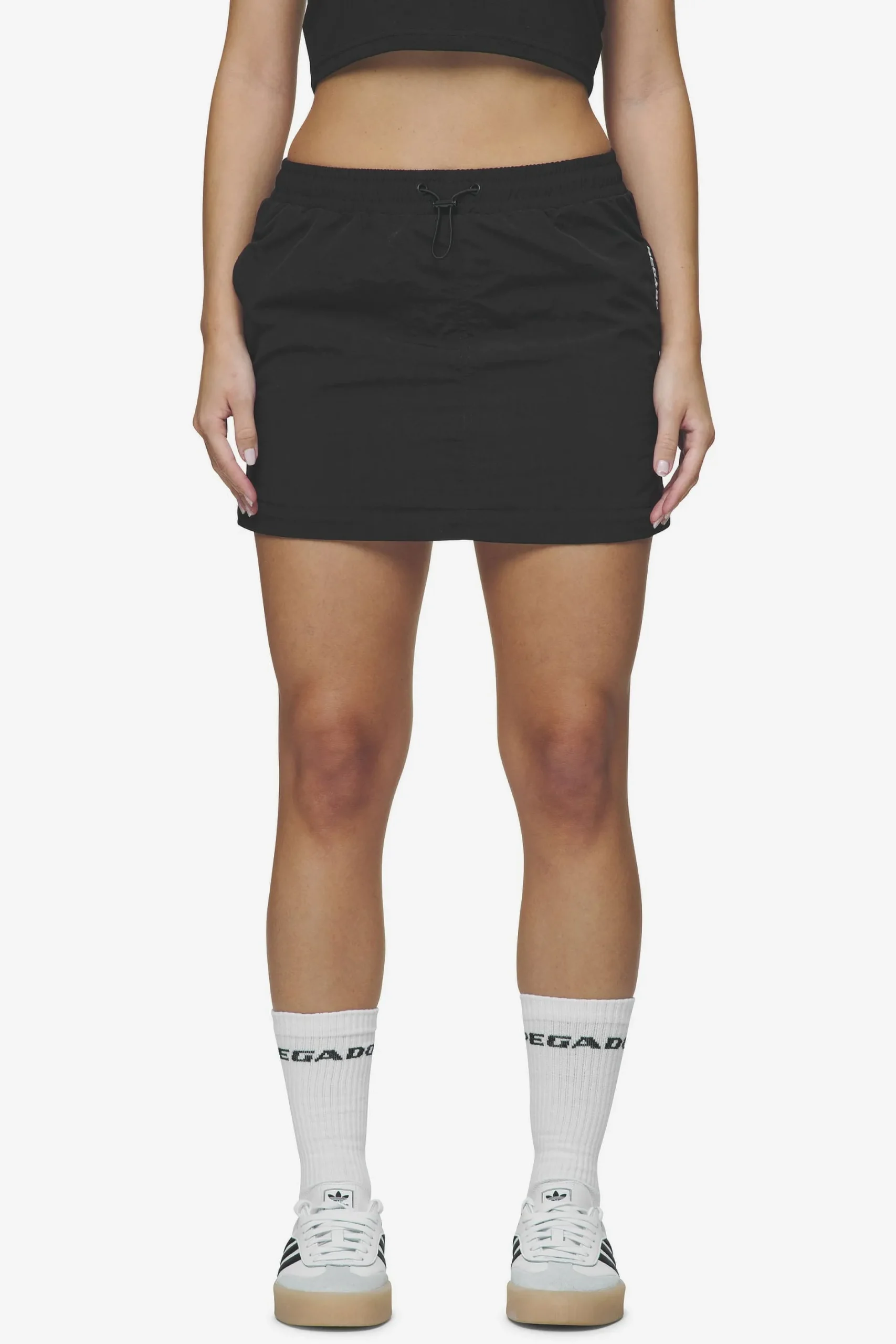 Pegador Pants|Delia 2-In-1 Parachute Skirt Black