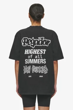 Pegador Tees|Denaud Oversized Tee Vintage Black