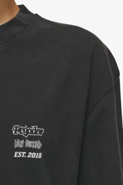 Pegador Tees|Denaud Oversized Tee Vintage Black