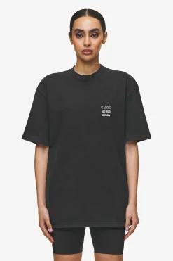 Pegador Tees|Denaud Oversized Tee Vintage Black