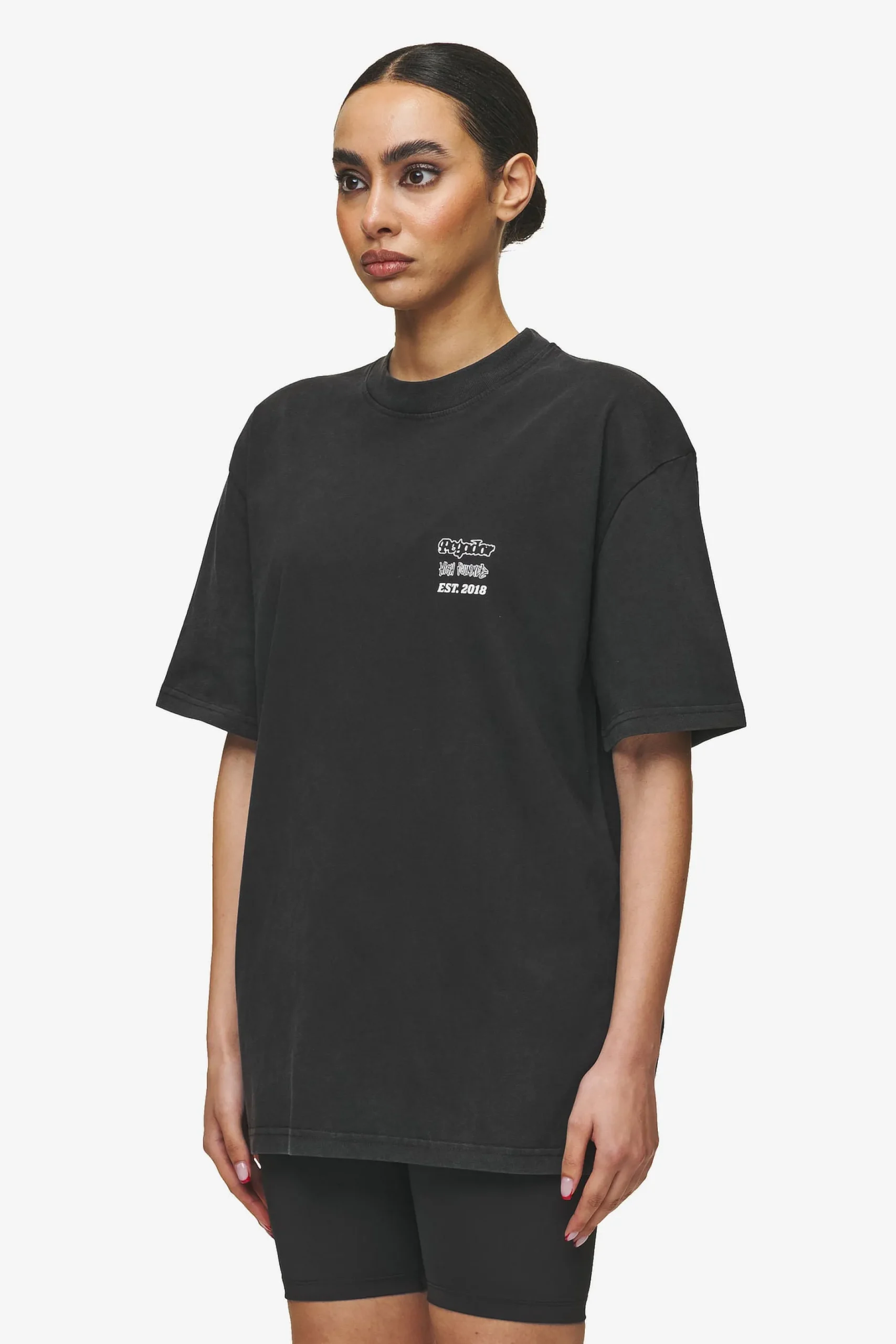 Pegador Tees|Denaud Oversized Tee Vintage Black