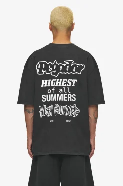 Pegador Tees|Denaud Oversized Tee Vintage Black