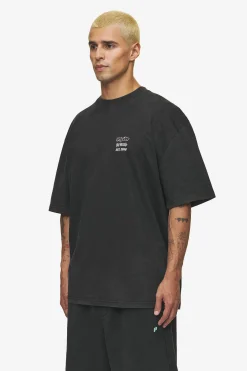 Pegador Tees|Denaud Oversized Tee Vintage Black
