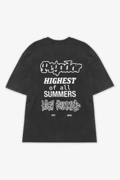 Pegador Tees|Denaud Oversized Tee Vintage Black