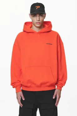 Pegador Hoodies|Devon Oversized Hoodie Washed Signal Red