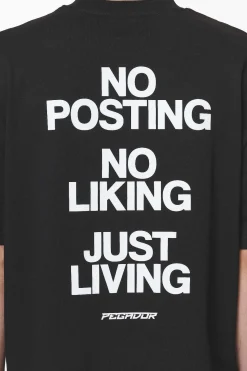 Pegador Tees|Devon Oversized Tee Black