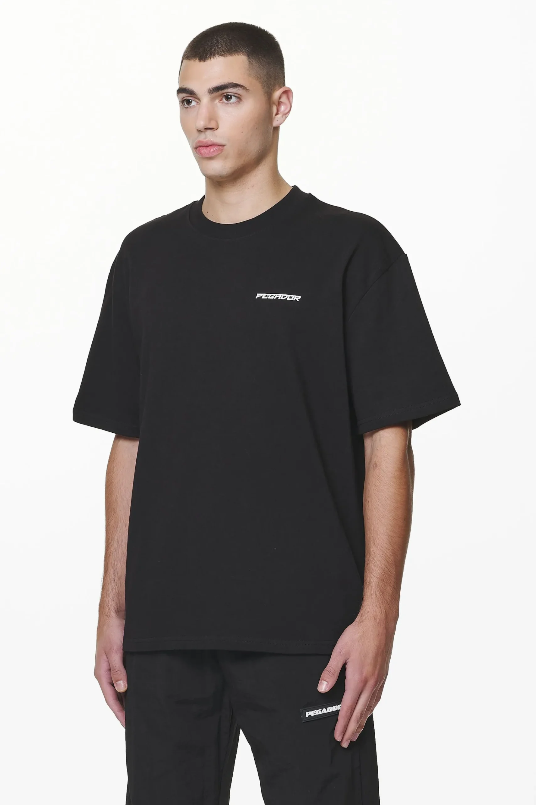Pegador Tees|Devon Oversized Tee Black