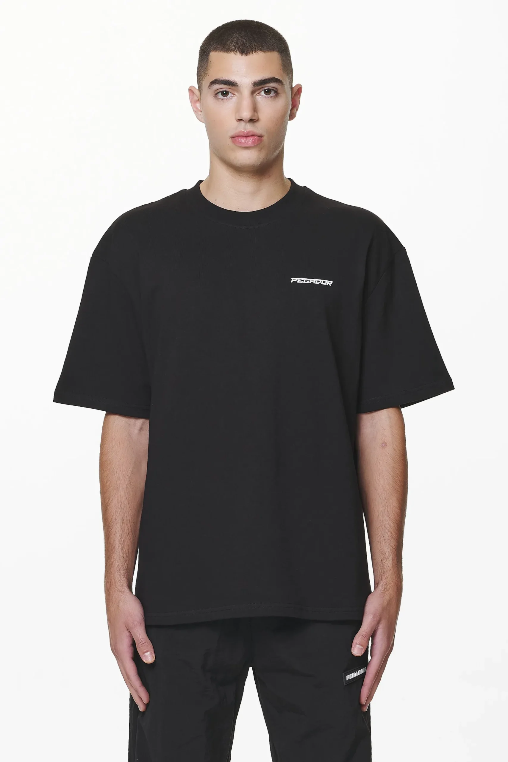 Pegador Tees|Devon Oversized Tee Black