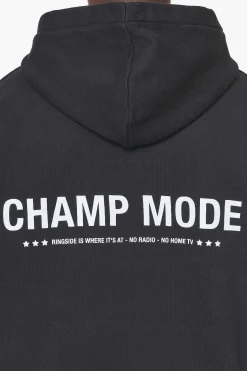 Pegador Hoodies|Dike Oversized Hoodie Vintage Onyx Black