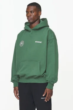 Pegador Hoodies|Dike Oversized Hoodie Vintage British Green