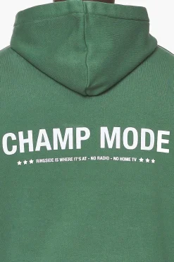 Pegador Hoodies|Dike Oversized Hoodie Vintage British Green