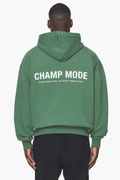 Pegador Hoodies|Dike Oversized Hoodie Vintage British Green