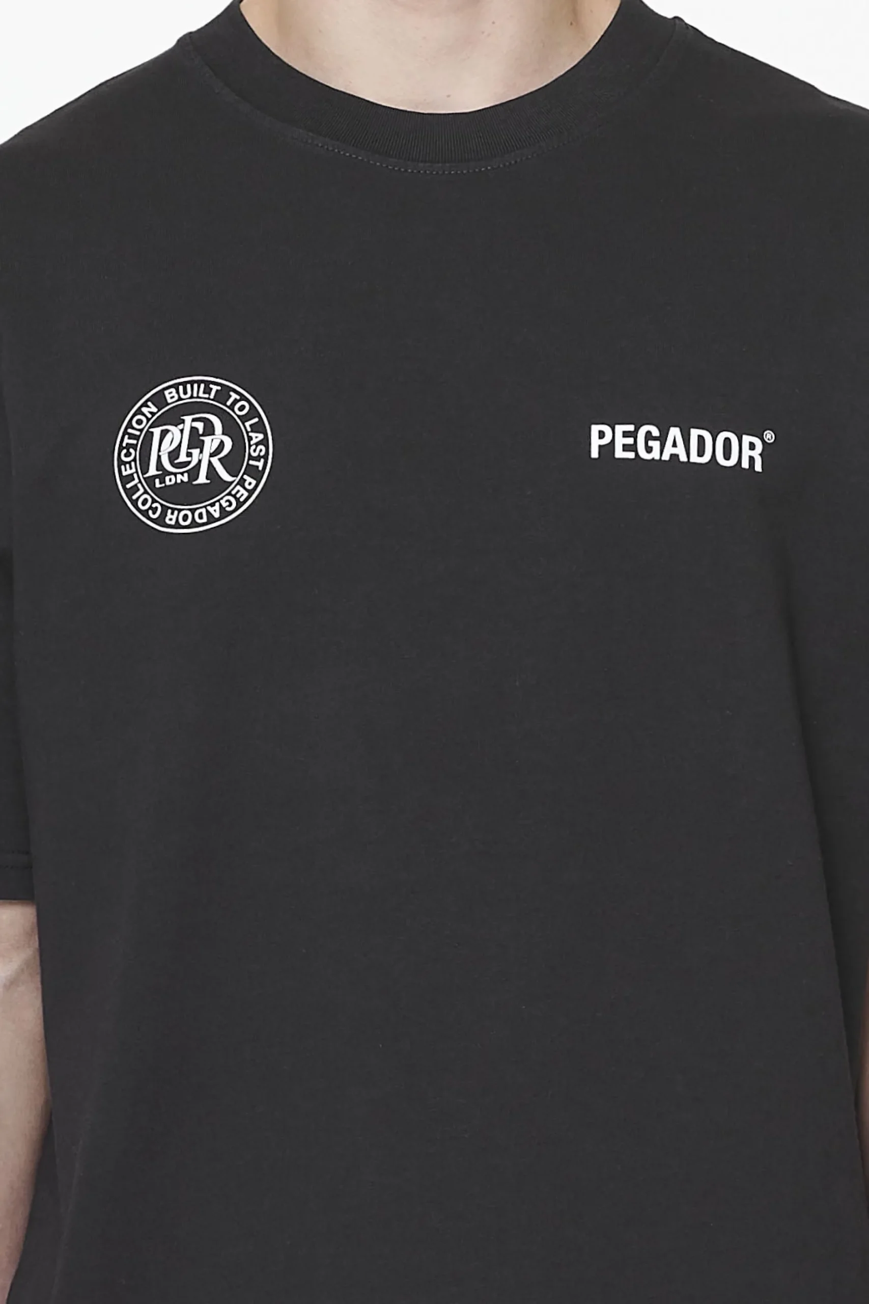 Pegador Tees|Dike Oversized Tee Vintage Onyx Black