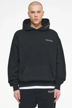 Pegador Hoodies|Dinmont Oversized Hoodie Vintage Washed Black Ink