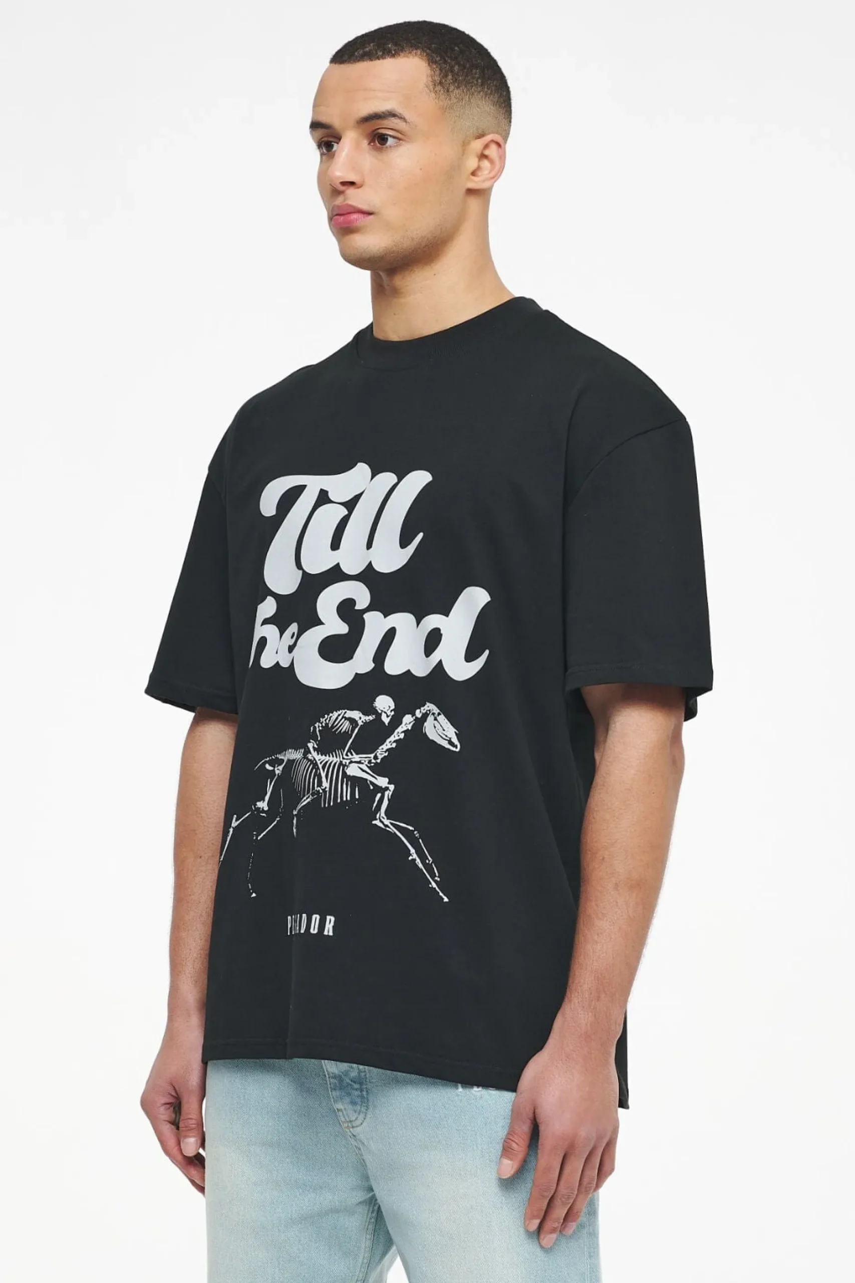 Pegador Tees|Dinmont Oversized Tee Vintage Washed Black Ink