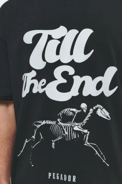 Pegador Tees|Dinmont Oversized Tee Vintage Washed Black Ink