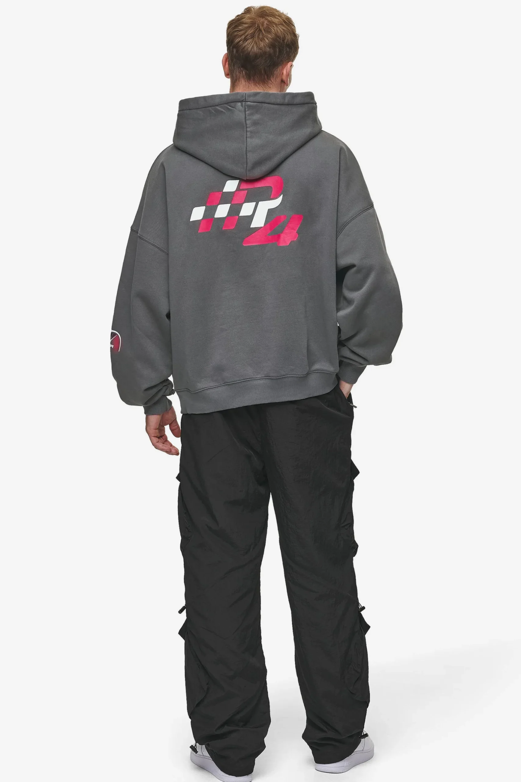 Pegador Hoodies|Dome Boxy Hoodie Washed Anthracite