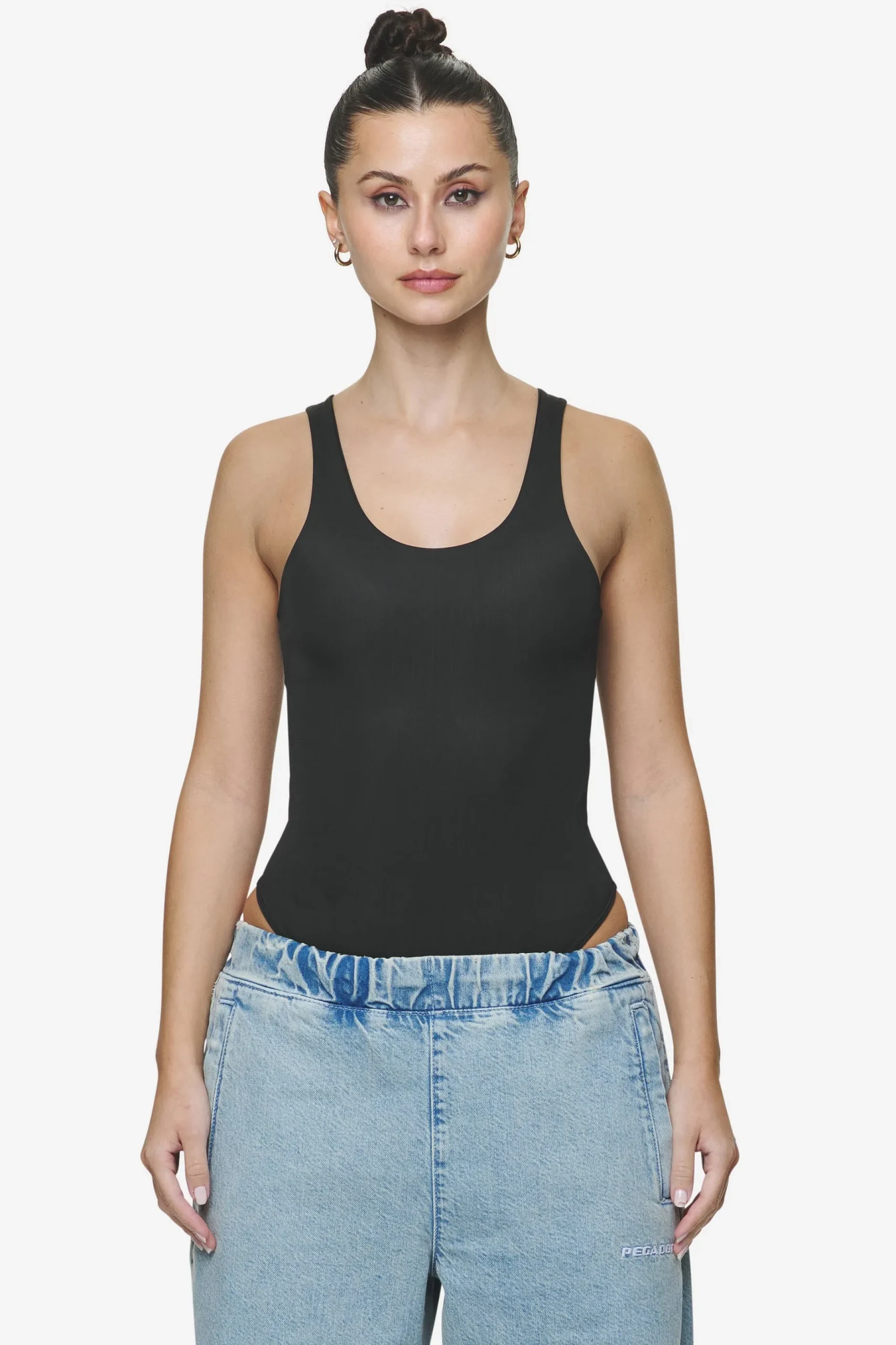 Pegador Bodysuits|Donna String Top Body Black