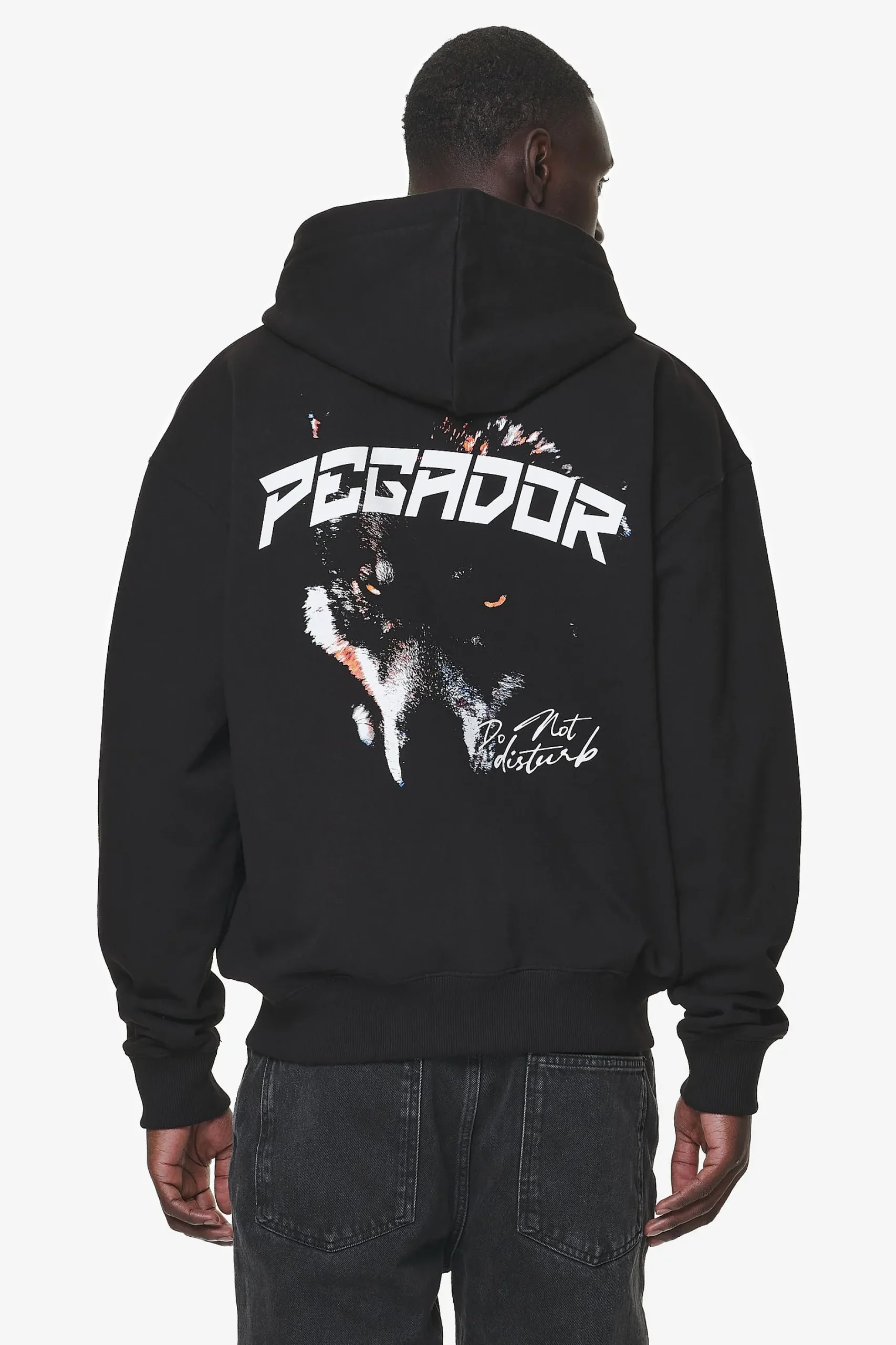 Pegador Hoodies|Zip Hoodies|Donora Oversized Sweat Jacket Black