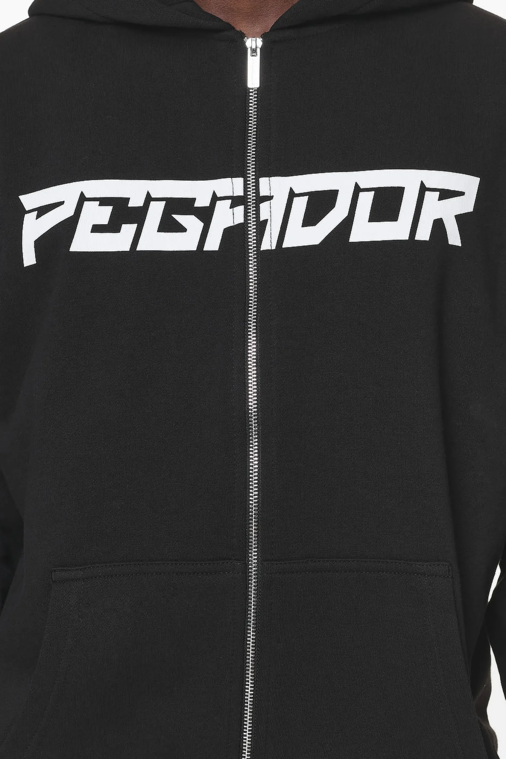 Pegador Hoodies|Zip Hoodies|Donora Oversized Sweat Jacket Black