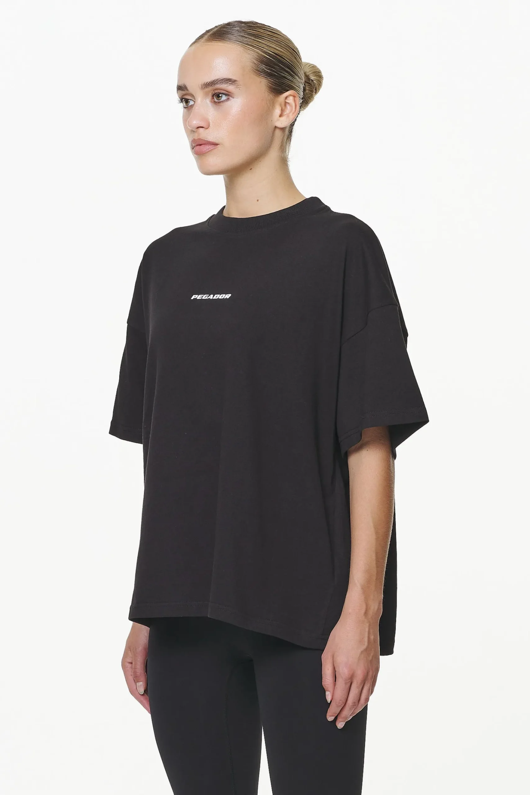 Pegador Tees|Dorothy Heavy Oversized Tee Black
