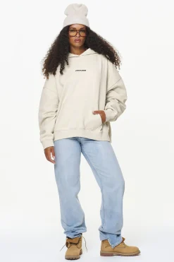 Pegador Hoodies|Dorothy Oversized Hoodie Vintage Washed Bone White