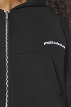 Pegador Hoodies|Zip Hoodies|Dorset Cropped Zip Hoodie Black