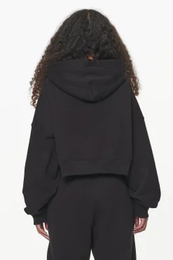Pegador Hoodies|Zip Hoodies|Dorset Cropped Zip Hoodie Black