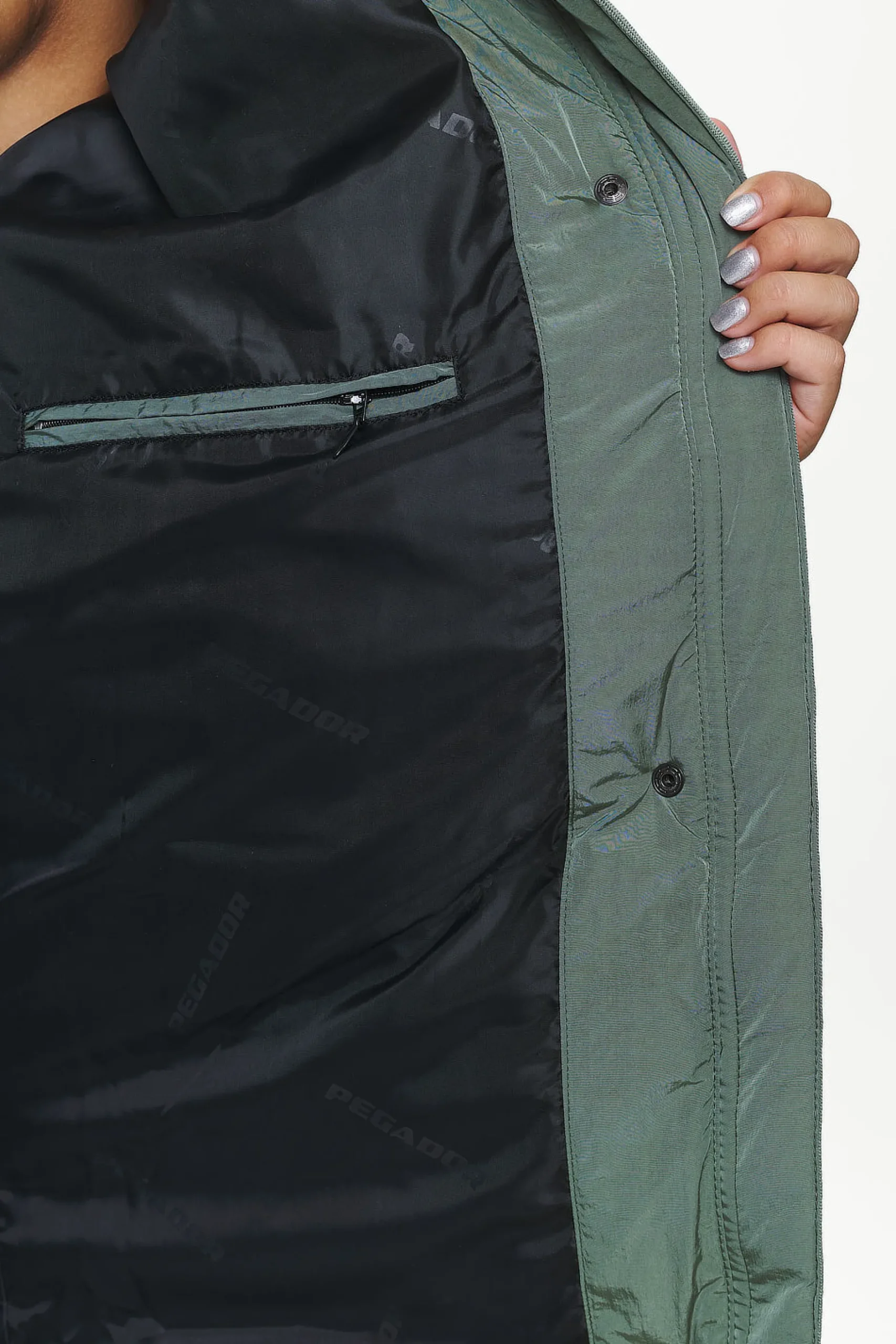 Pegador Jackets|Downing Crushed Oversized Puffer Coat Garden Green