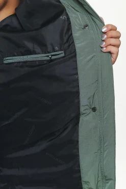 Pegador Jackets|Downing Crushed Oversized Puffer Coat Garden Green