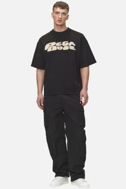 Pegador Tees|Drew Boxy Tee Washed Black