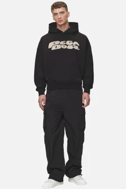 Pegador Hoodies|Drew Terry Boxy Hoodie Washed Black