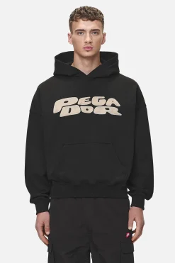Pegador Hoodies|Drew Terry Boxy Hoodie Washed Black