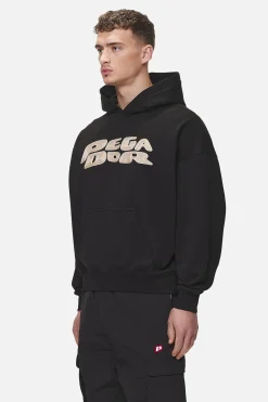 Pegador Hoodies|Drew Terry Boxy Hoodie Washed Black