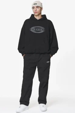 Pegador Pants & Joggers|Drewo Wide Track Pants Onyx Black