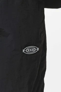 Pegador Pants & Joggers|Drewo Wide Track Pants Onyx Black
