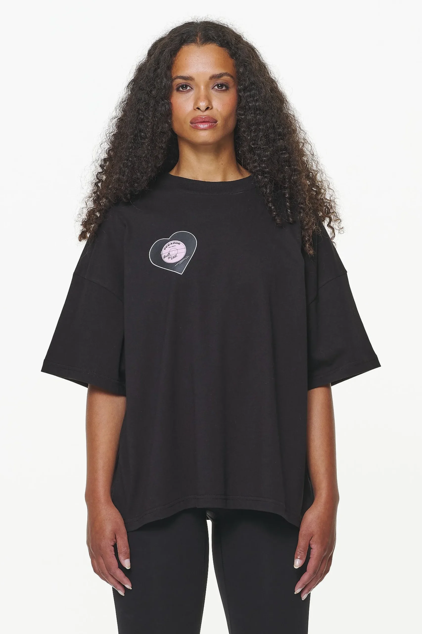 Pegador Tees|Drury Heavy Oversized Tee Black